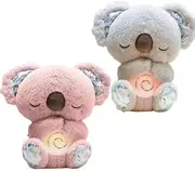 kukelen Relief Koala, Anxietys Relief Koala, Koala Plush ToyBreathing Koala Bear Anxiety Relief Koala Plush with Music, Sounds, Lights and Breathing Motion Cute Koala Plush(2 PCS)