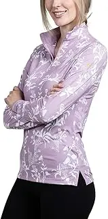[Kastel Denmark] Long Sleeve Lightweight Sun Shirt | Quarter Zip Athletic Tops | UPF 30+ Protection