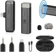 Boya BY-WM3D True Wireless Mini Microphone for iOS Devices, Black