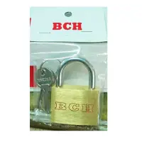 在飛比找Yahoo!奇摩拍賣優惠-【綠海生活 】BCH 銅掛鎖 ( 25mm/同號鎖/附3支鑰