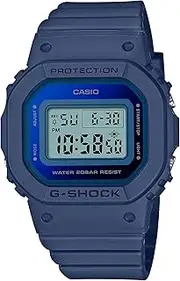[G-Shock] G SHOCK MID SIZE DIGITAL METALIC EL LIGHT,S/WATCH,ALARM,200M WR METALIC BLU FACE, NAVY RESIN B