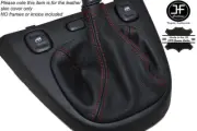 RED STITCHING GENUINE LEATHER MANUAL GEAR GAITER FOR FIAT PANDA MK3 2012-2016