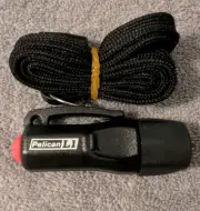 Pelican L1 Mini LED Red Light Flashlight Torch Lamp w/Lanyard Lot 3 Outdoor NEW