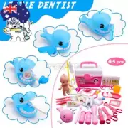 43PCS Medical Kit Doctor Nurse Dentist Pretend Roles Play Toy Set Kids Game Toy