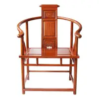 在飛比找蝦皮購物優惠-紅木傢實木圈椅 花梨木茶臺主人椅 傢用休閒喝茶椅子