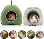 Guinea Pig Bed 2 Pack - Washable Cage Accessories Small Animal Bed Hideout for G