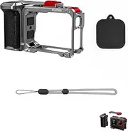 Street Photography Handle Xplorer Grip Kit for Insta.360 Ace Pro 2/ Ace Pro, Camera Cage with Cold Shoe Interface and Shutter, Camera Side Handle with 1/4 Screw Interface
