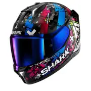 SKWAL i3 Hellcat Black Chrom Blue KUB Full Face Helmet