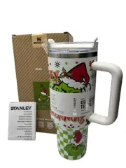 Stanley Merry Grinchmas 40 oz H2.0 FlowState Quencher Tumbler Exclusive