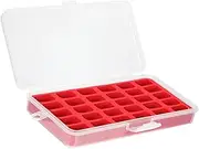 DOITOOL Clear Plastic Bobbin Case Organizer with Sponge Durable Storage for Home Sewing Needs Compartment Design for Easy Access to Bobbins