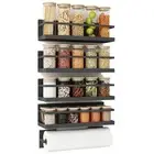 Magnetic Spice Rack for Refrigerator Magnetic Fridge Shelf for Kitchen Spice ...