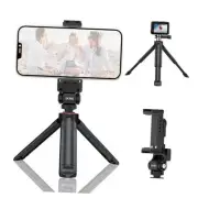 EX390 Extendable Mini Camera Tripod, Desktop Stand with Metal Phone Tripod