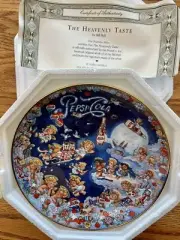 Franklin Mint "The Heavenly Taste" Pepsi Collector Plate with certificate