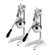 NNEAGS 2X Stainless Steel Manual Juicer Hand Press Juice Extractor Squeezer Lemo