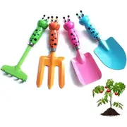 4 Pcs Kids Gardening Tools Set,Garden Tools Set Metal Hand Shovel Mini Garden