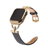 在飛比找蝦皮商城精選優惠-學良3C-適用applewatch蘋果手錶錶帶金屬拚皮D字扣