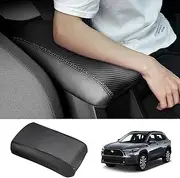 Karltys Center Console Cover for Toyota Corolla Cross 2022 2023 2024 2025, Leather Console Armrest Cover for 2025 Corolla Cross Accessories, Anti Scratch Waterproof Middle Console Pad Protector