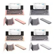 Portable Mini Wireless Bluetooth-compatible Folding Keyboard Aluminum Alloy