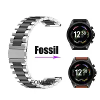 在飛比找Yahoo!奇摩拍賣優惠-Fossil 錶帶 不銹鋼金屬商務錶帶 GEN 5 6 4 