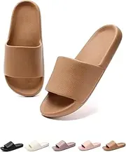 [NIDDISLIP] Slides for Women Men, Quick Drying Shower Shoes, Unisex Cloud Slippers, Slide Sandals Women Comfortable, Waterproof Pillow Slippers Indoor