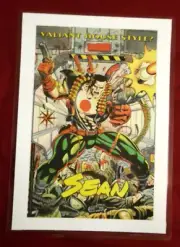Valiant House Style character Art. Sean Original 1994 Print Ad. Laminated