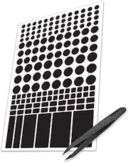 BLOCK-IT-OUT Light Blocking Stickers - Stop LED Lights Flashing & Blinking (Black)