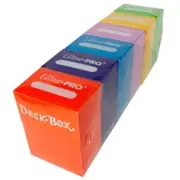 Ultra Pro Deck Box Set of 6 Bright Pokemon/Magic/YuGiOh Store Collectibles
