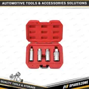 4 Pcs of PK Tool 3/8 Inch Drive 21mm 12 Point Magnetic Spark Plug Socket Set