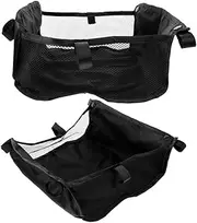 NAMOARLY Stroller Side Bag Mesh Cargo Net Stroller Organizers Diaper Bag for Shopping Basket Storage Compartment