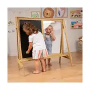 Chalkboard and Painting Easel for Kids. Wooden Double Sided Easel for Arts an...