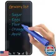 Dry Erase Grocery List for Fridge - 4.5 x 8.5 in Chalkboard for Fridge Magnet