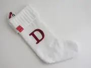 NWT Letter *D* Knit White Monogram Wondershop Target 2022 18" Christmas Stocking