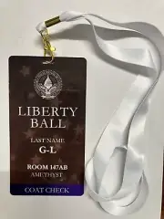 RARE: Official Trump & Vance Inauguration Liberty Ball Coat Check Ticket