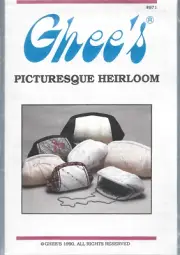 Craft Pattern-GHEE'S Picturesque Heirloom-Pouch Shaped Bag in 3 Sizes