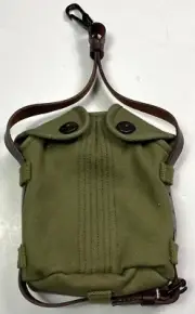 WWI US M1912 MOUNTED CAVALRY CANTEEN COVER & STRAP-PEA GREEN