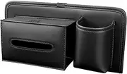 Yjkedfh Seat Back Organizer,Car Seat Storage Bag with Folding Table | Multifunctional Waterproof Automotive Tissue Holder for Vehicle Interior Road Trip