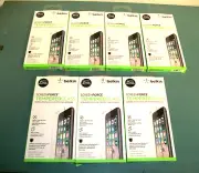 LOT OF 7 - BELKIN ScreenForce Tempered Glass Protectors for iPhone 8+/7+ NEW
