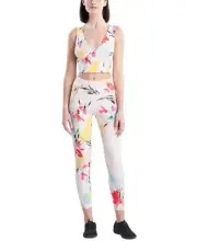 MSRP $48 Josie Natori Womens Solstice Cami Cropped Top White Size Large
