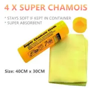 4X Super Absorbent Chamois Car Auto Dry Washing Cleaning Wiping Glass PVA Cloth