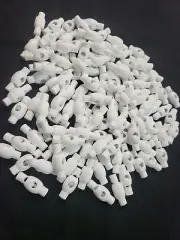 30pcs Cord Locks for Drawstrings, Double Hole Toggle Stoppers