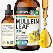 Mullein Tincture 4 FL OZ Alcohol-Free Liquid Extract, Organic Mullein Leaf (Verbascum Densiflorum)