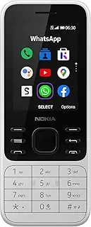 [Nokia] 6300 Single-SIM 4GB ROM + 512MB RAM (GSM Only | No CDMA) Factory Unlocked Android 4G/LTE Cellphone (White) - International Version