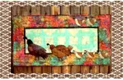 Quails Nest ~ Cactus Cat Patterns ~ 19" x 36" ~ Cat-29 ~ 2009