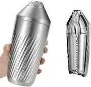Hybrid Cocktail Shaker Set - Innovative Premium Vacuum Insulated Stainless Steel Drink Shaker Double Wall Margarita Mixer Jigger & Mixing Spoon Set - Martini Shaker for Home Bartender - 28oz