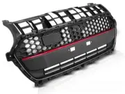 Radiator Grill Matt Black-Red for Suzuki Swift 6 VI Pre-Facelift 2017-2020 AU GR