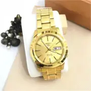 Seiko 5 SNKE56K1 Automatic Gold Tone Stainless Steel Analog Men's Watch