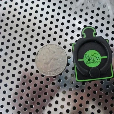 Yves Saint Laurent Black & Green Black Opium Phone Ring Holder Limited Edition