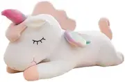 BallarArt CO 55cm Unicorn Plush Toy with Removable Blanket - Soft and Cuddly Stuffed Animal Pillow for Kids and Adults - Bedtime, Travel, and Gifting
