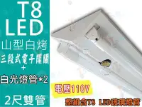 在飛比找Yahoo!奇摩拍賣優惠-T5達人 T8LED 2尺雙管 三段式電子開關 山型吸頂燈 