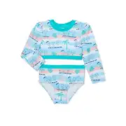 Girls Long Sleeve Rash Guard Swim Set Bikini ~ COCOMELON ~ Size 5T